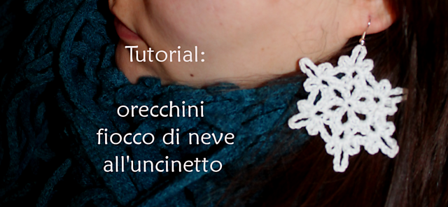 Snowflake earrings