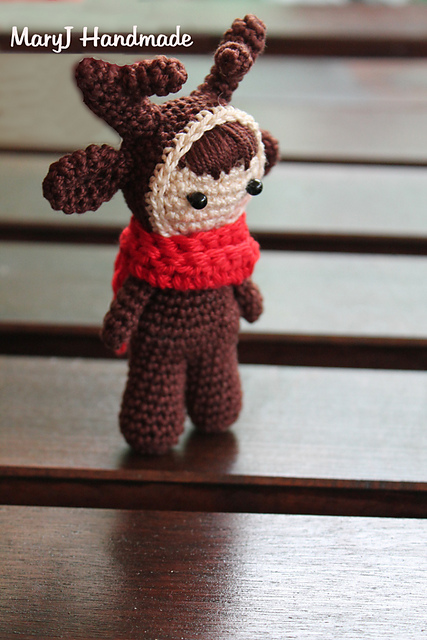 Reindeer doll amigurumi