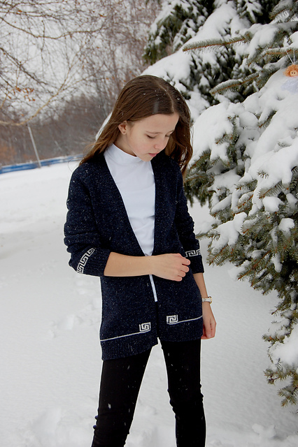 Graphic cardigan