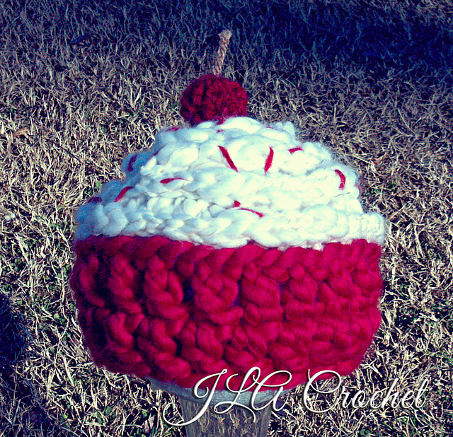Red Velvet Cupcake Hat Pattern