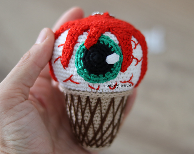 Amigurumi Eye Ice Creamcone