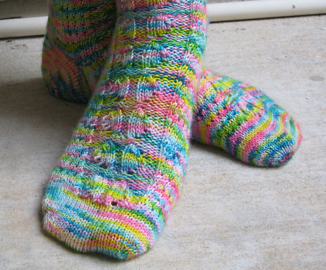 Rainbow Explosion Socks