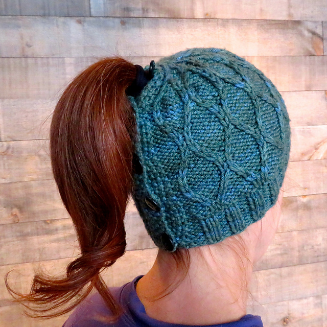 Trellis Ponytail Messy Bun Hat