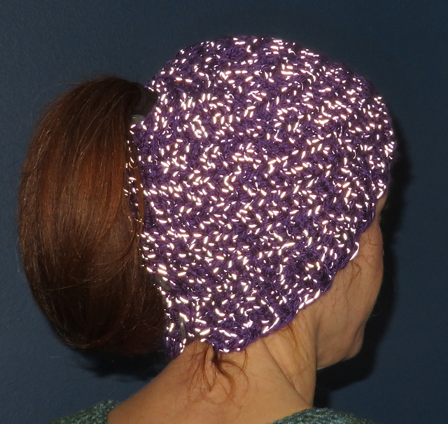 Reflective Ponytail / Messy Bun Hat