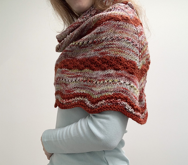 Urchins and Scallops Shawl
