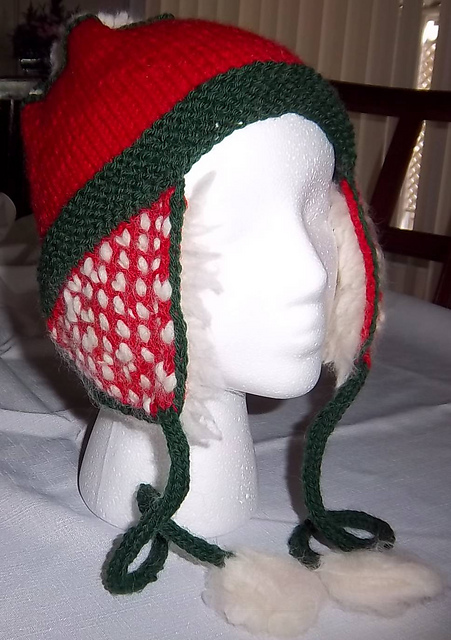 "Let It Snow!" Thrummed Earflap Hat