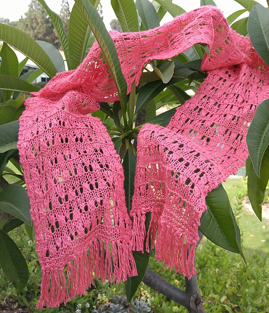 Really Easy Flame Lace Scarf