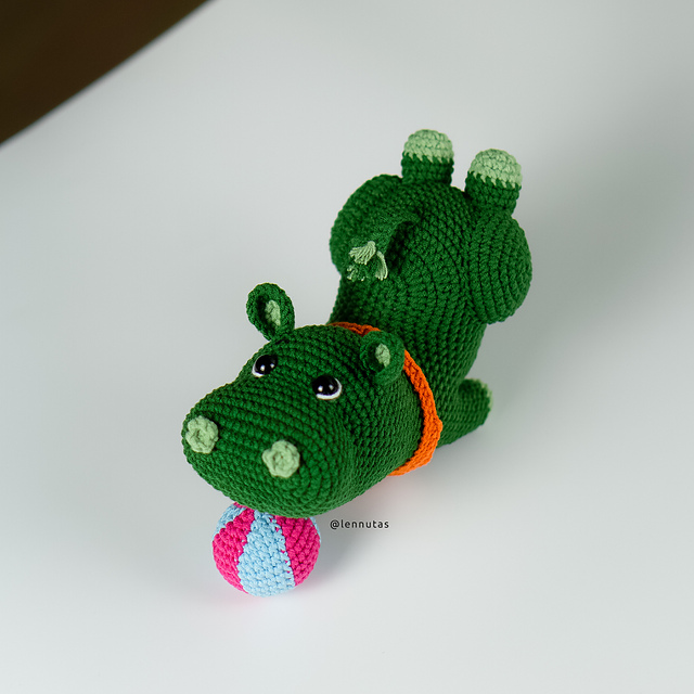 Hippo Doing Yoga
