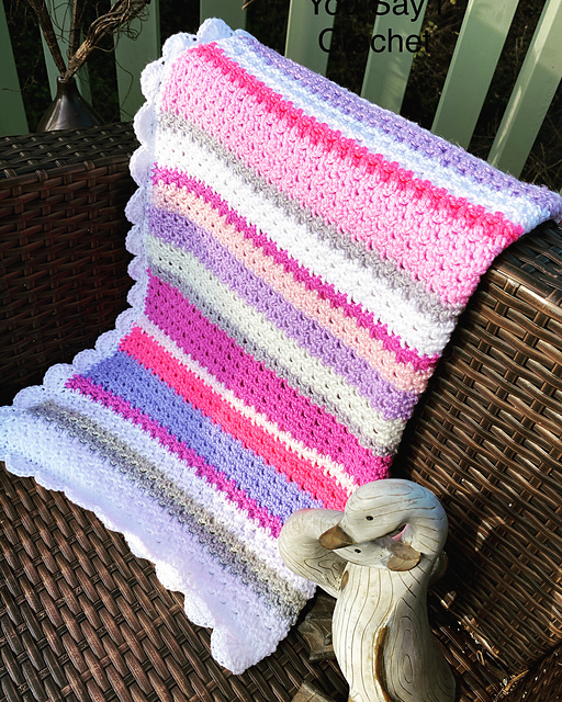 Lemon Peel Stitch Blanket