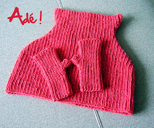 Poncho en côtes du pêcheur