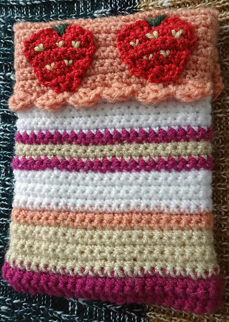 Strawberry Cake Binder Cozy