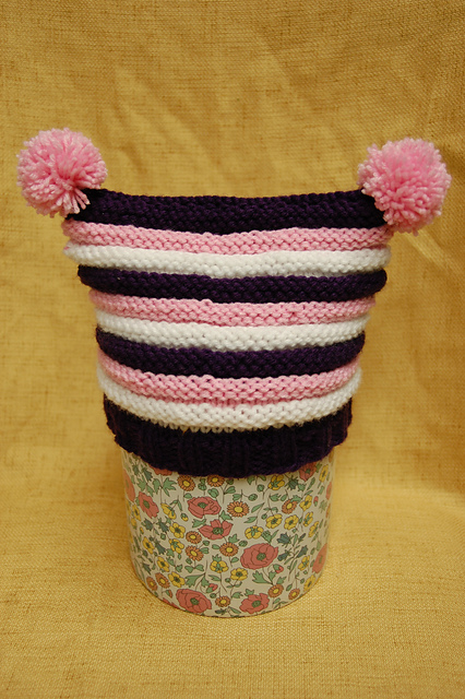 Double Pom Pom Baby Hat