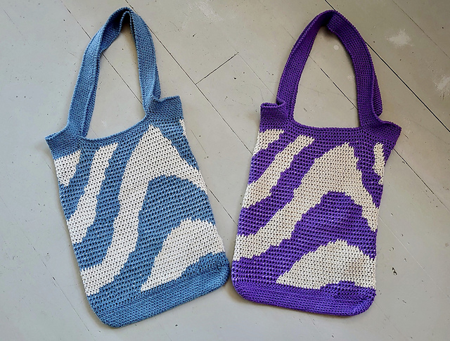 Wavy Totebag crochet