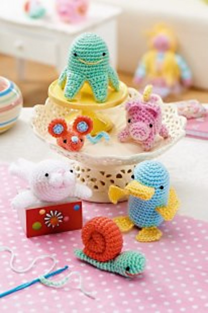 Platypus, Pig, Seal, Octopus, Mouse and Snail