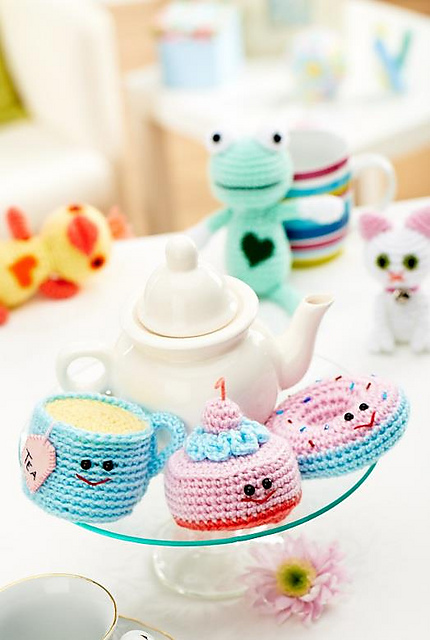 Cat, Duck, Frog, Donut, Cupcake and Teacup