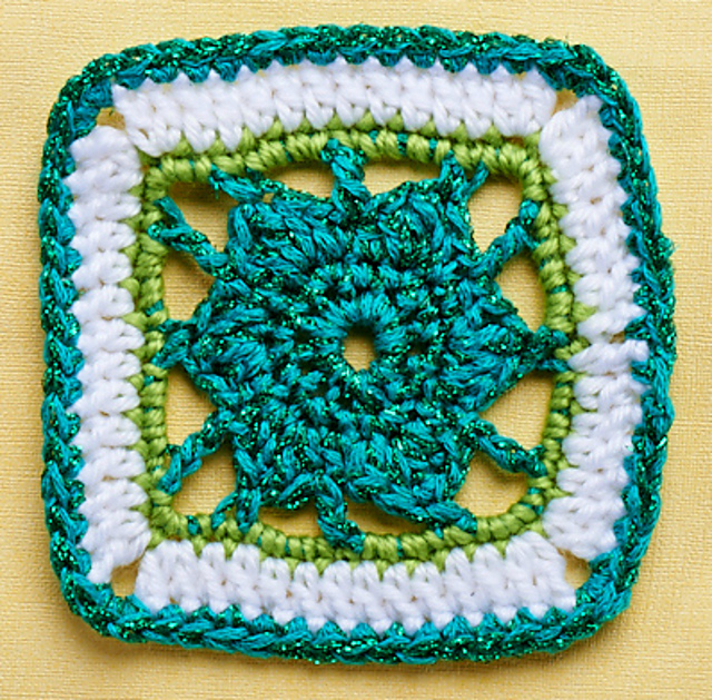 Sparkle Flower Square