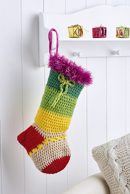 Stripy stocking