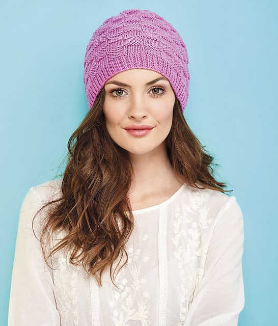 Basketweave beanie