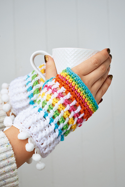 Rainbow Mittens