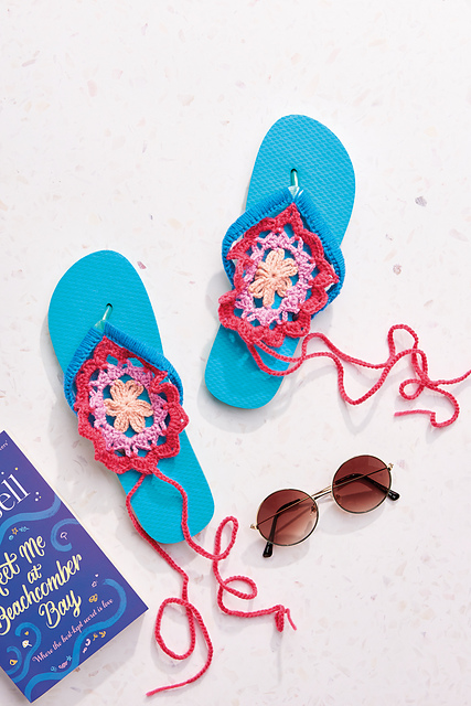 Mandala Flip Flops