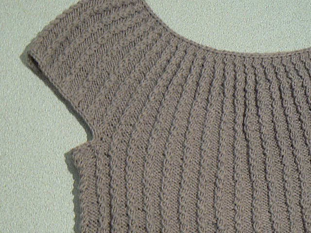 Faux Cable Rib Summer Top
