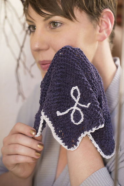 Embellished Chenille Washcloth
