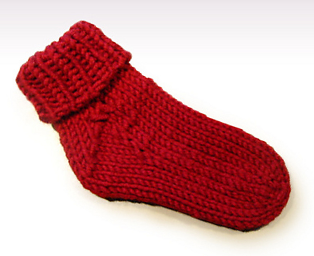 Toe-up Baby Sock
