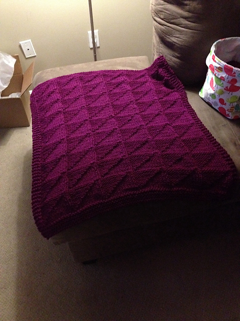 Diagonal Texture Baby Blanket