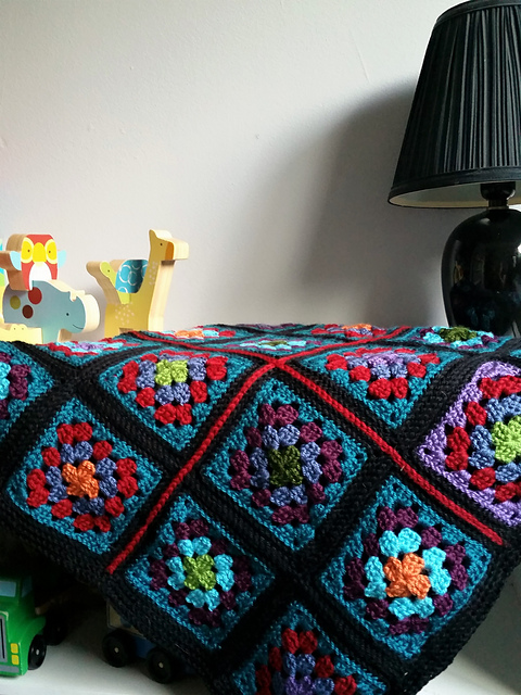Black Squares Blanket