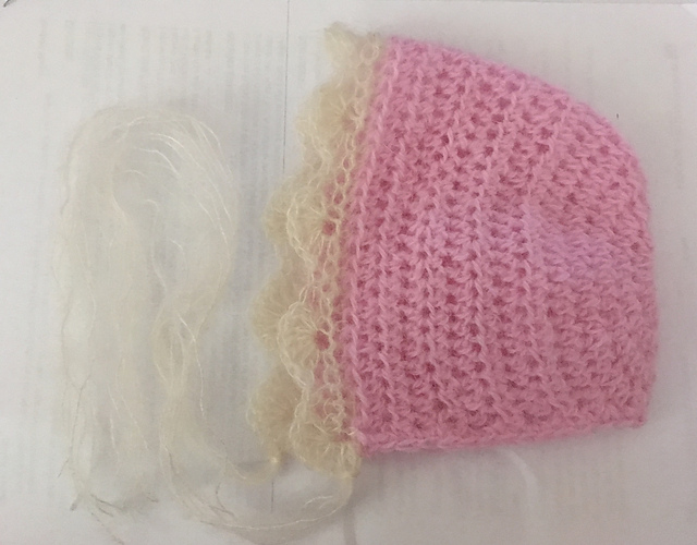 Ruffled Baby Bonnet