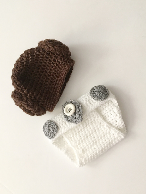 Princess Leia Newborn Set