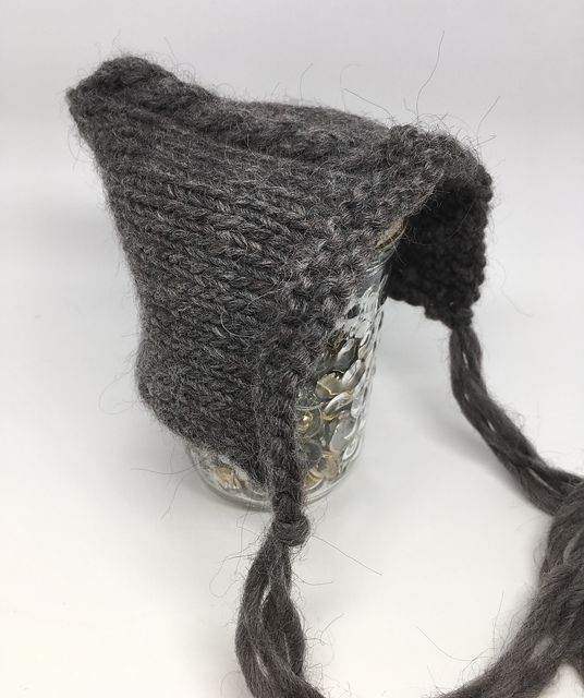 Cabled Newborn Pixie Bonnet