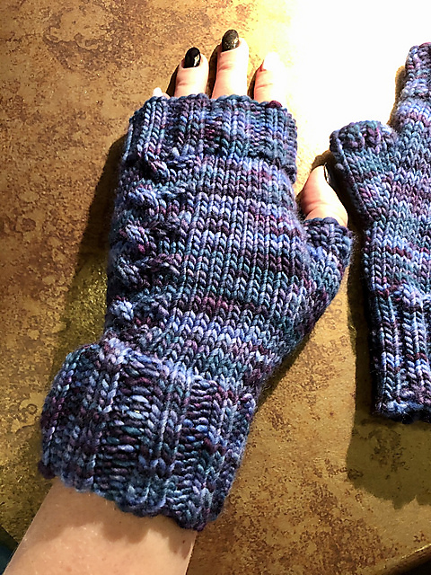Cabled Fingerless Gloves