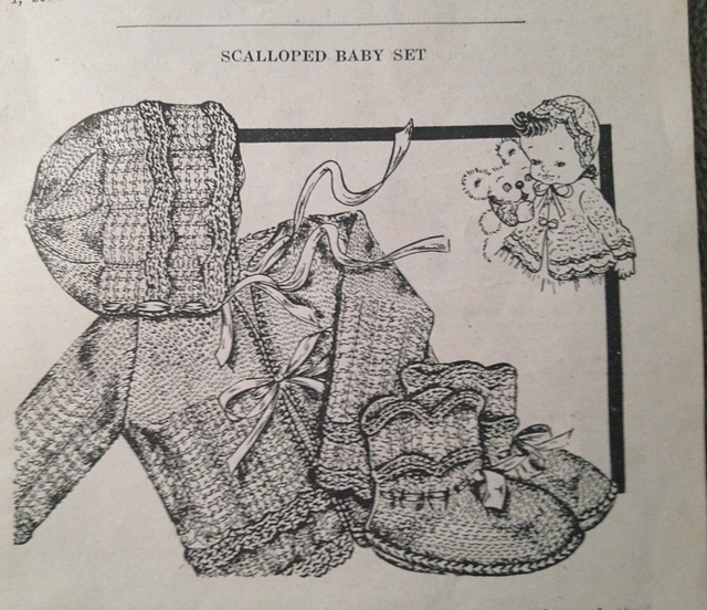 Scalloped Baby Set