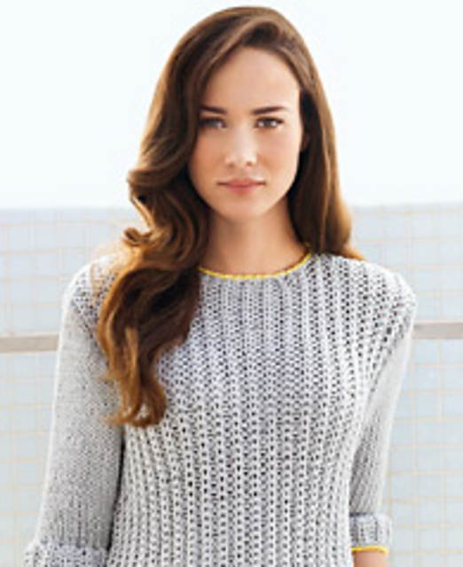 # 06 Patentpulli mit gelben Blenden