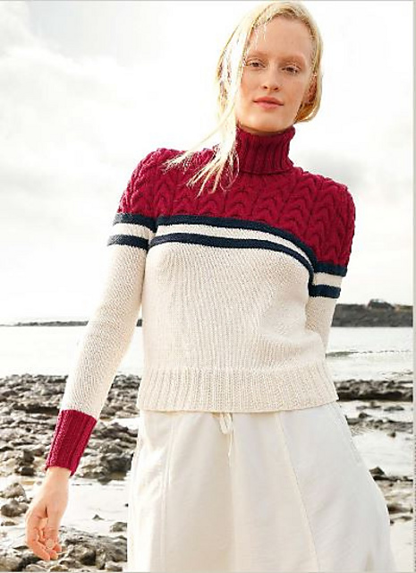 # 21 Pullover mit Zopfmuster