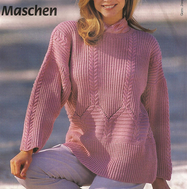 # 03 Musterpulli in Rosenholz
