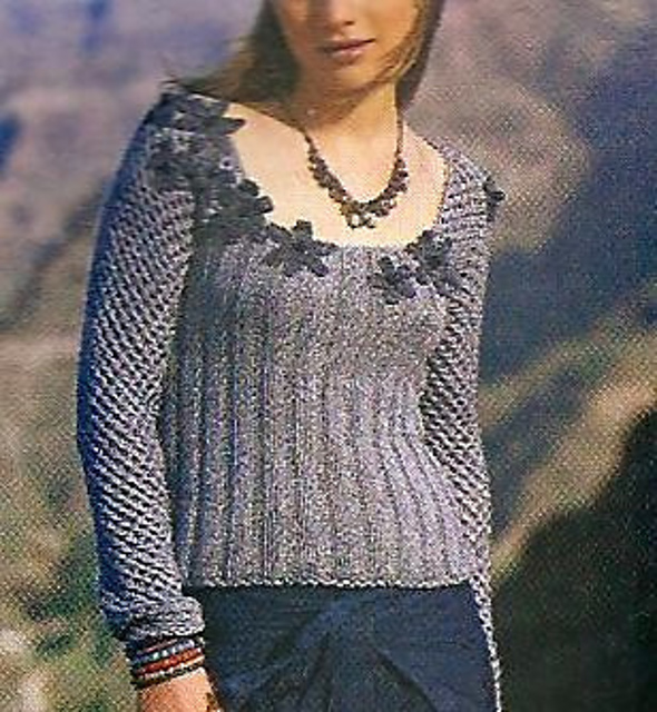 # 27 Sweater in jeans blue