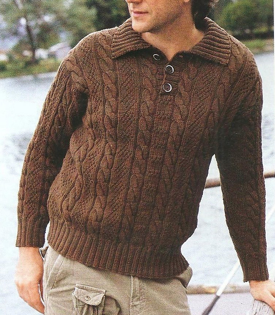 # 30 Man's sweater with polo neck