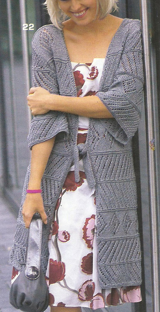 # 22 Long jacket with 3/4-length sleeves