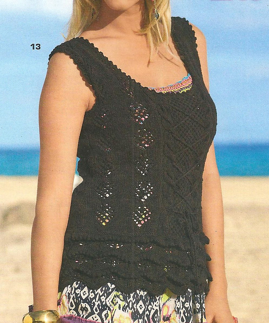 # 13 Black Top with Cord