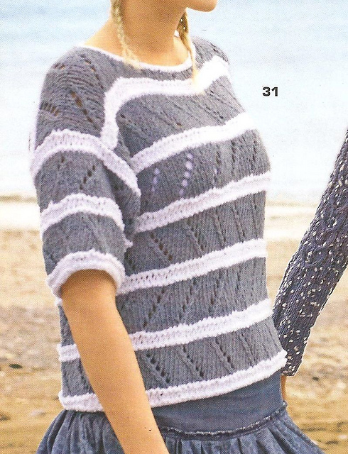 # 31 Blue Shirt with White Stripes