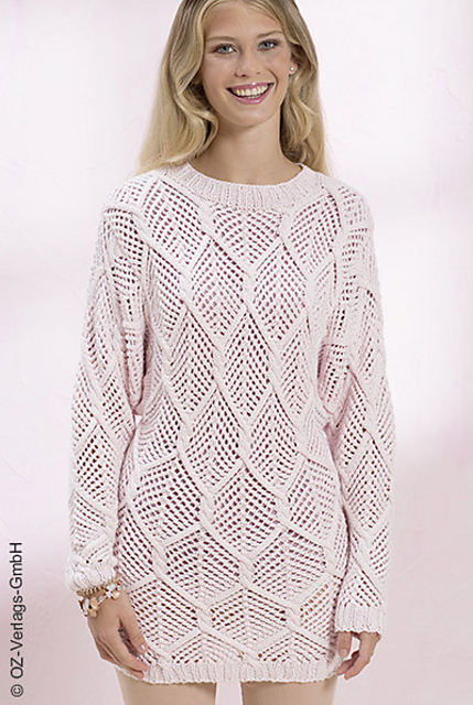 # 23 Pulli mit Ajour-Rauten