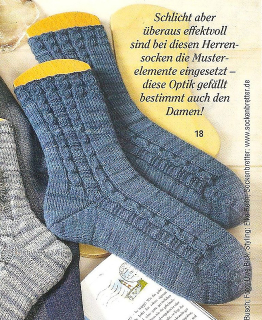 # 18 Herrensocken in Jeansblau