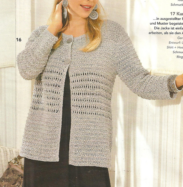 # 16 Jacke in Silber
