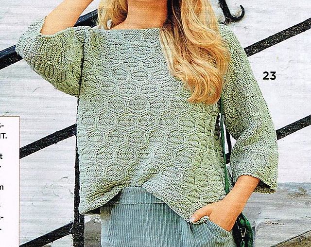 # 23 Pulli im Hebemaschenmuster