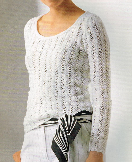 Pulli mit Ajourmuster