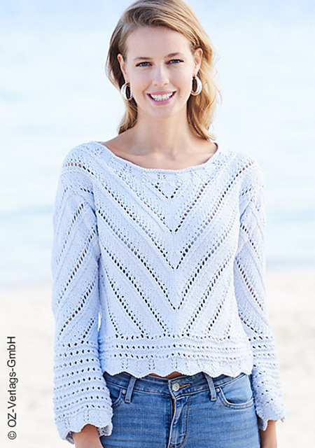# 07 Pulli mit Diagonalmuster