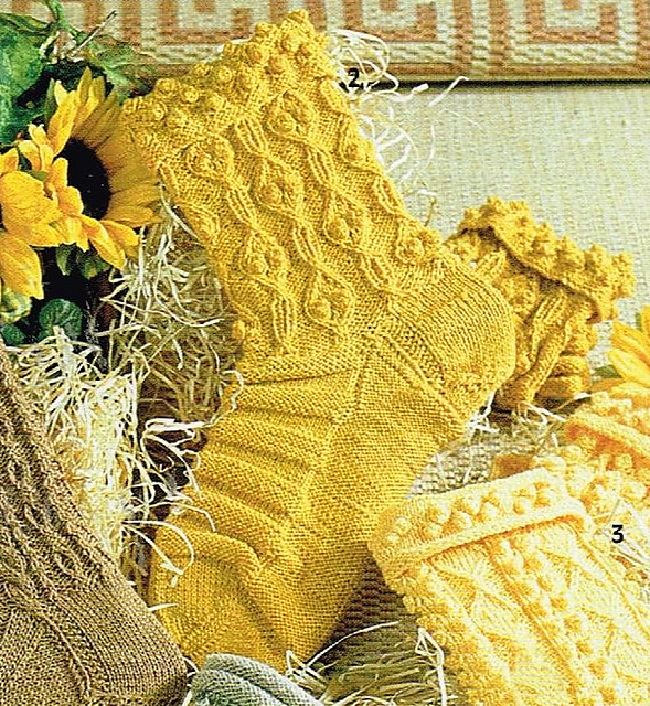 # 02 Mustersocken in Bernstein