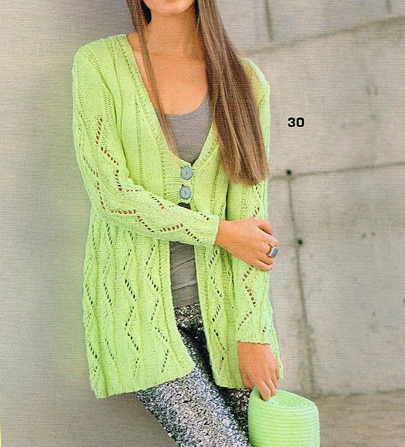 # 30 Jacke mit Lochstreifen